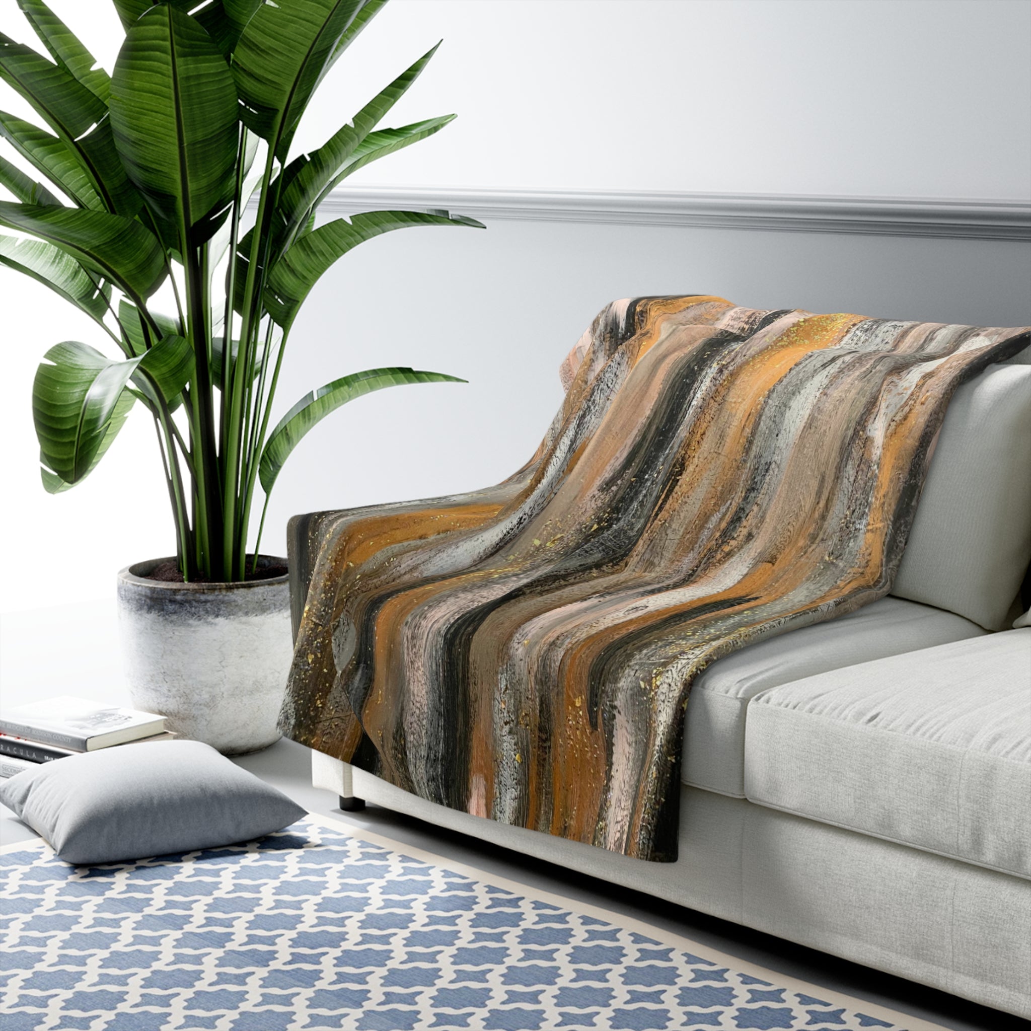 Sabrina Sherpa Fleece Blanket