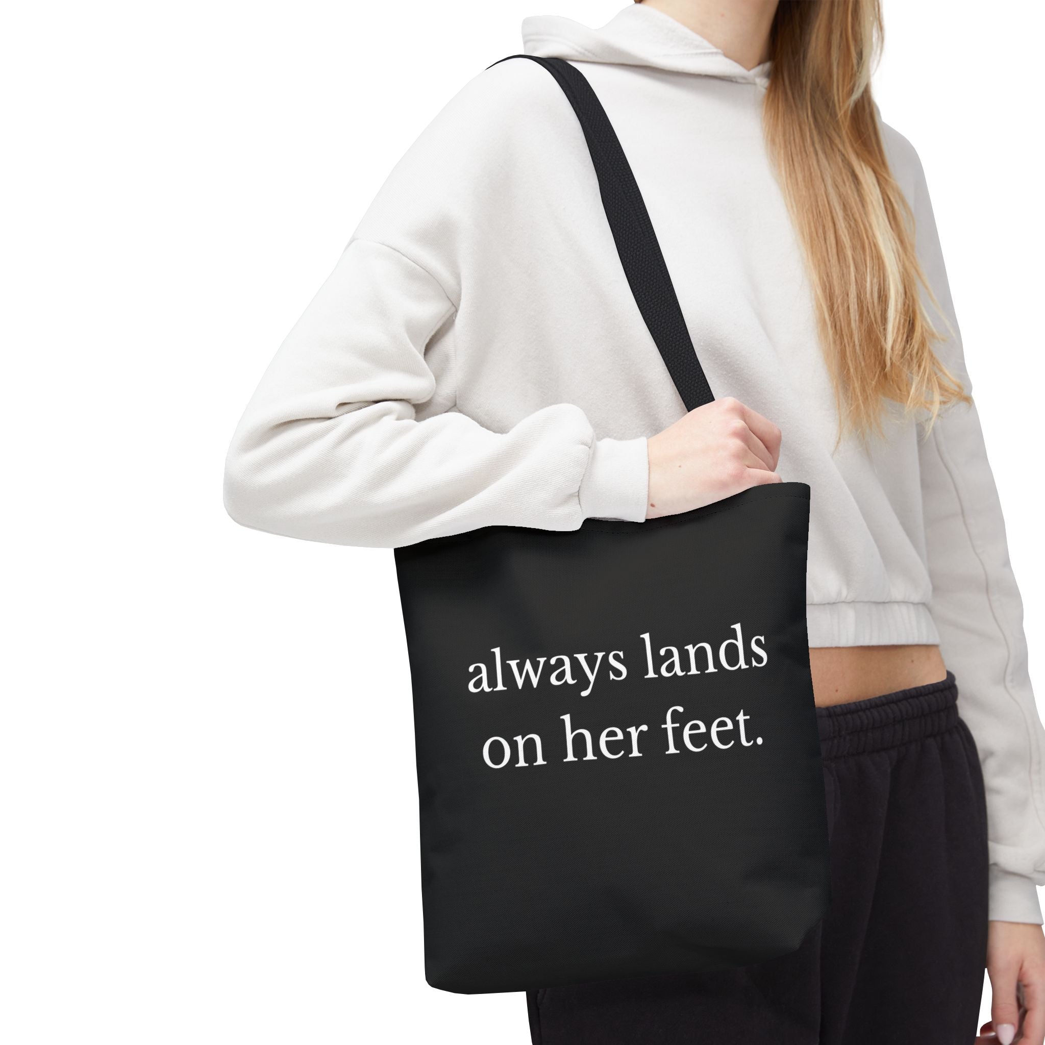 Always Lands on Her Feet Tote Bag