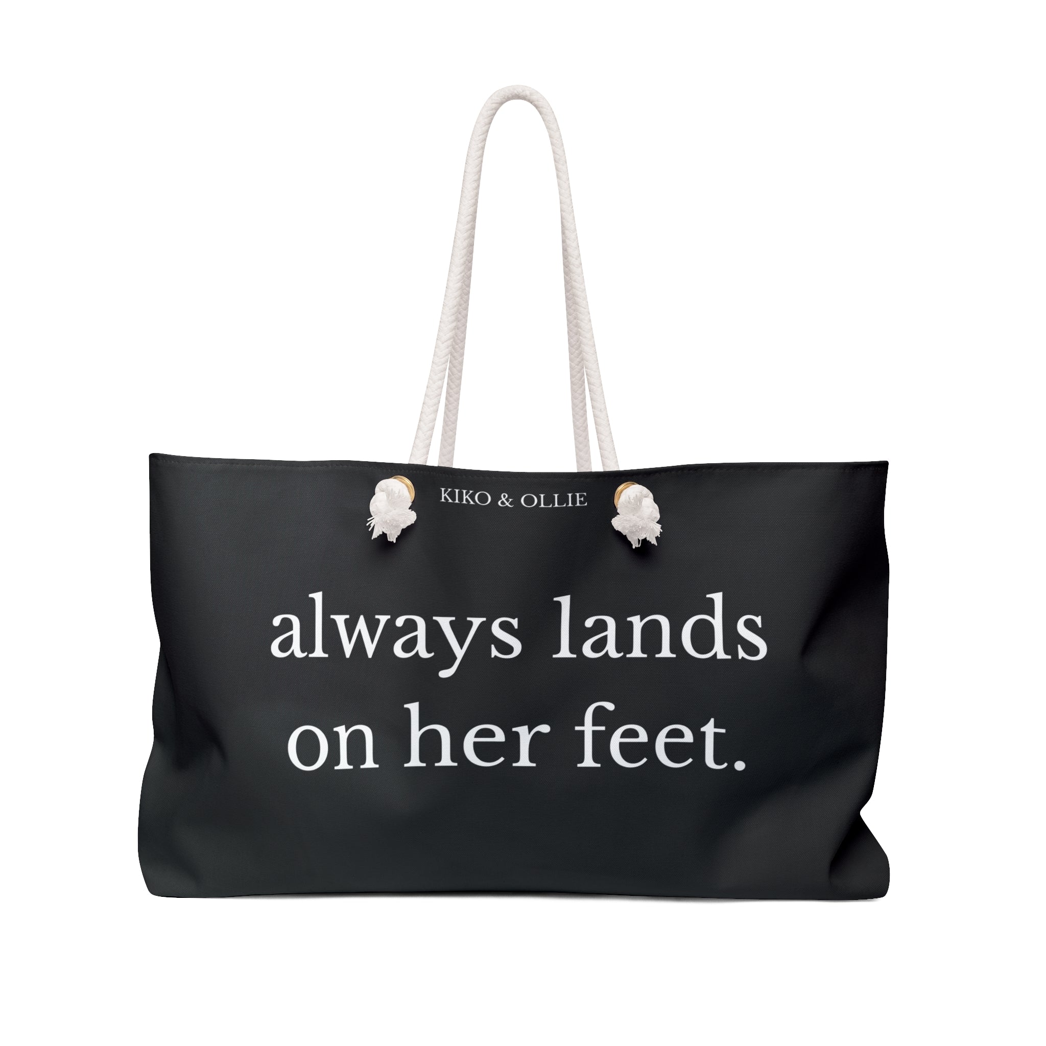 Always Lands on Her Feet Weekender Tote