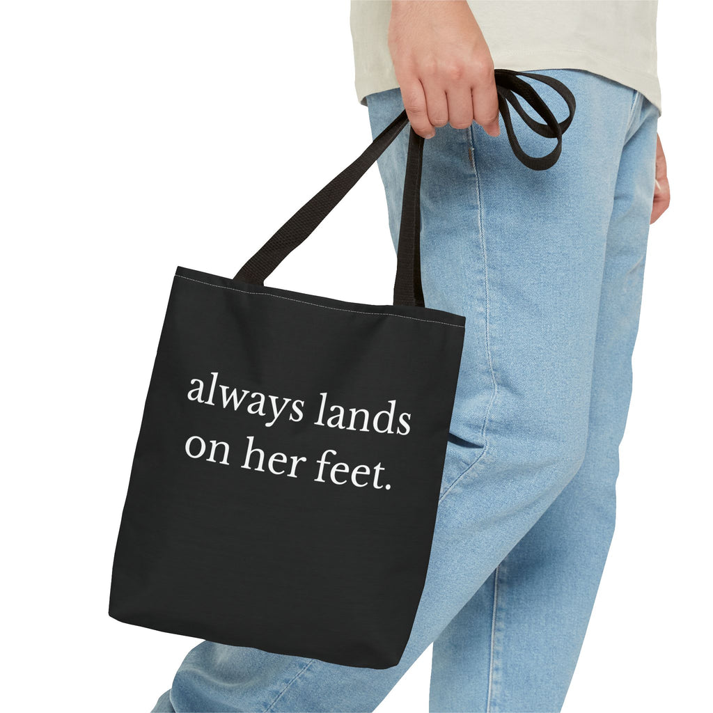 Always Lands on Her Feet Tote Bag
