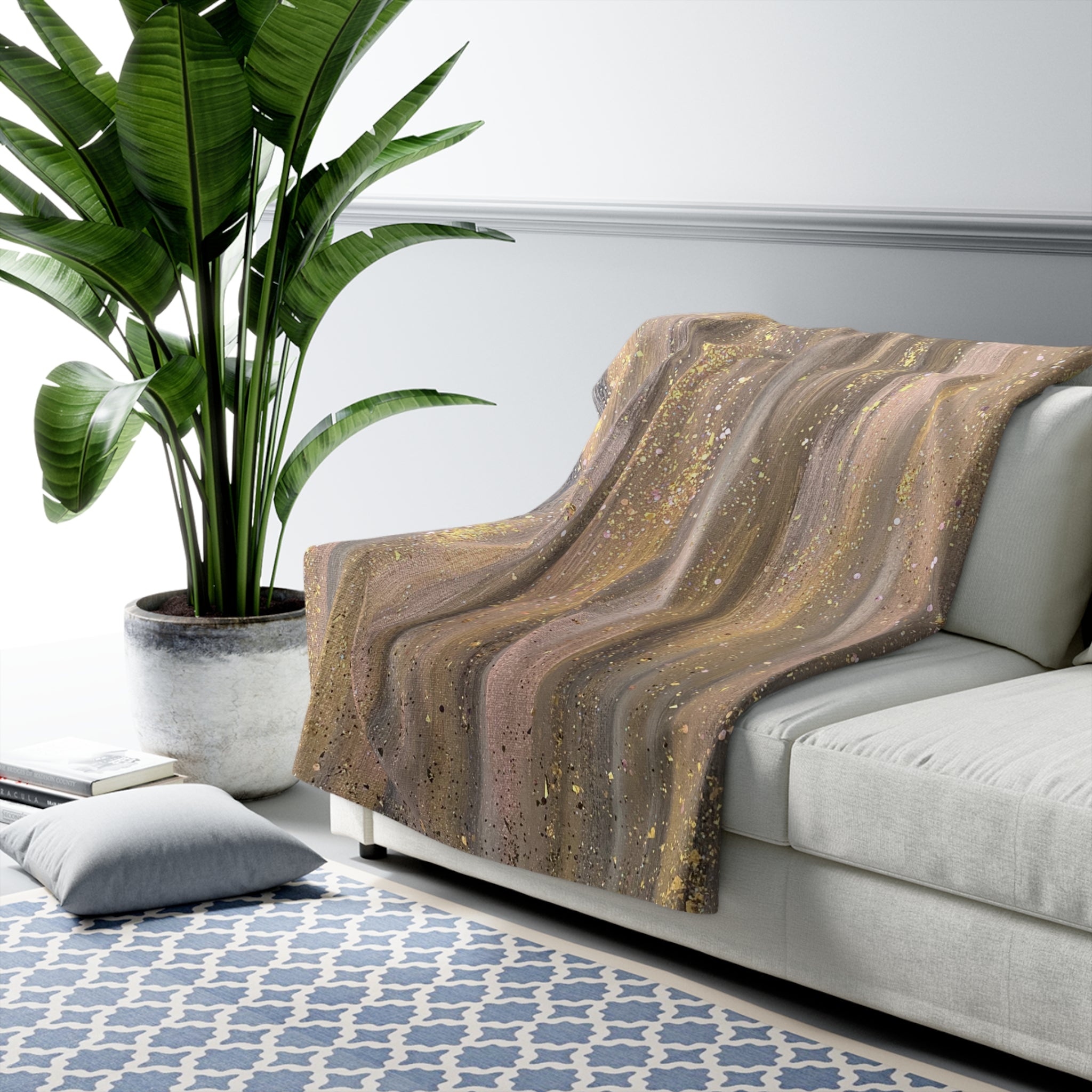 Charlotte Sherpa Fleece Blanket