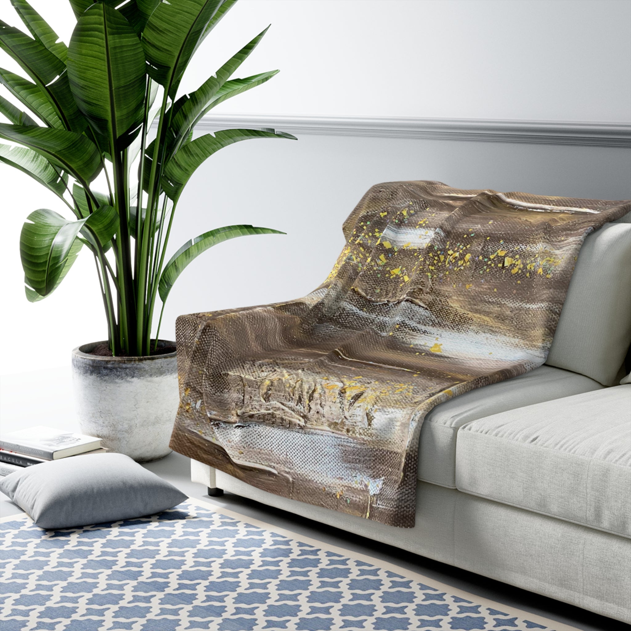 Henri Sherpa Fleece Blanket