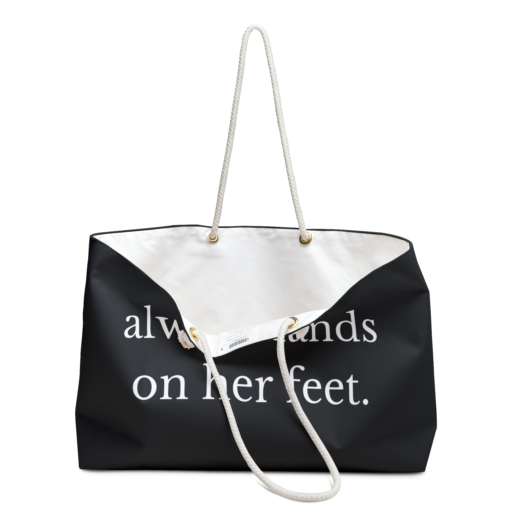 Always Lands on Her Feet Weekender Tote