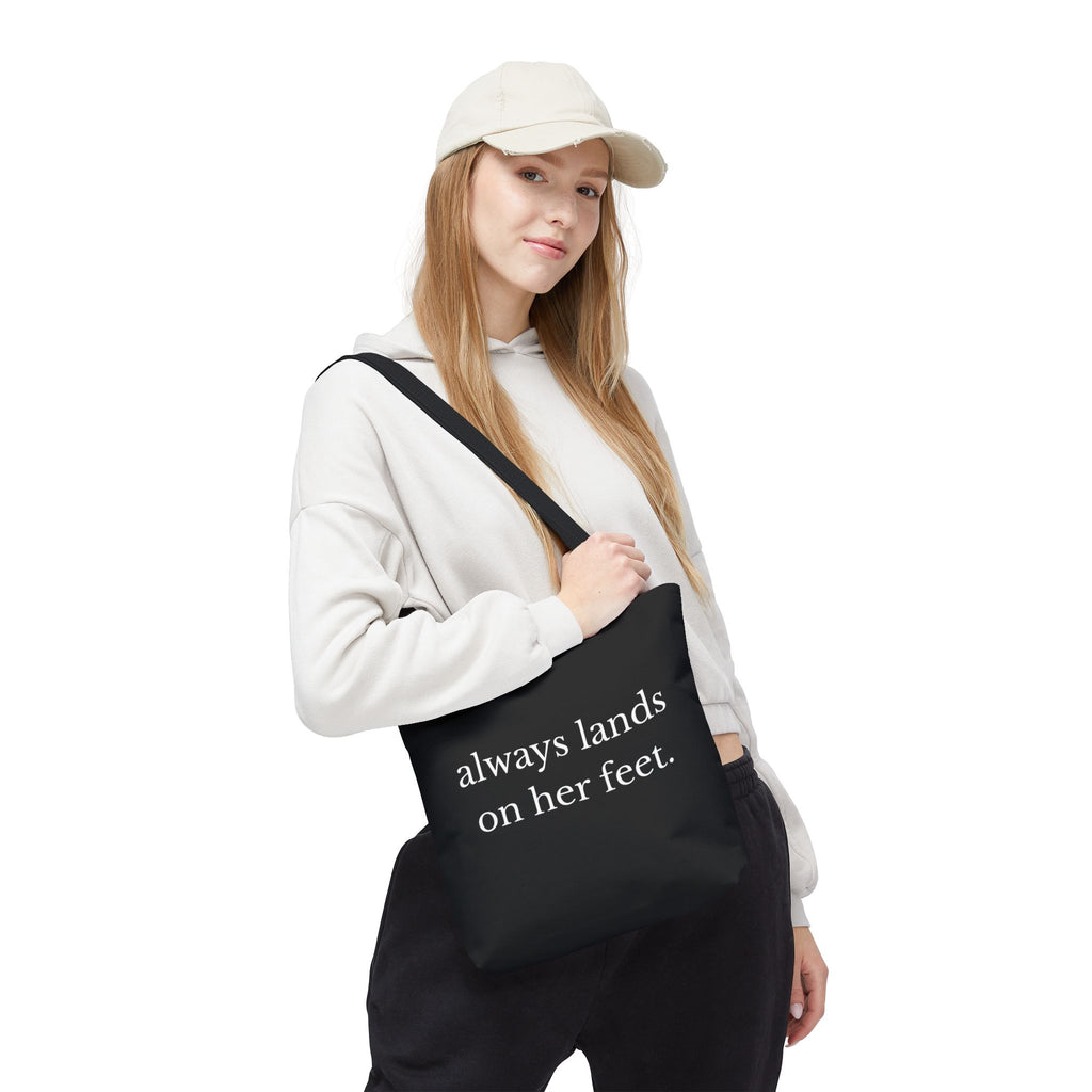 Always Lands on Her Feet Tote Bag